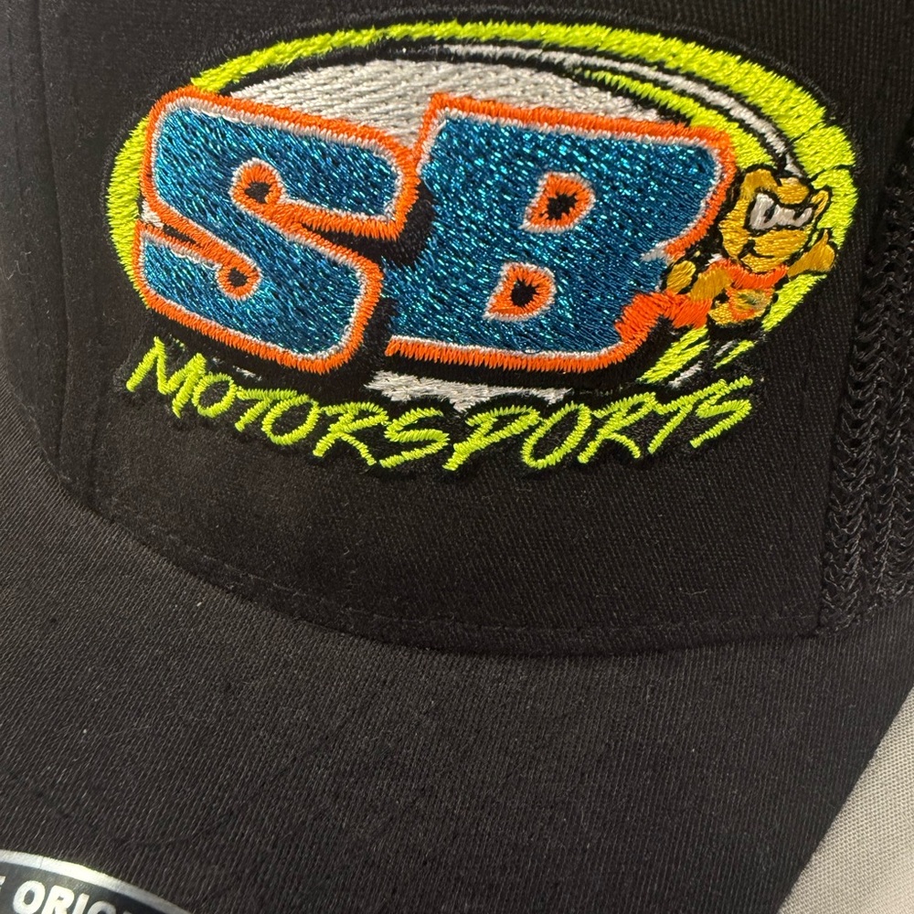 SB Motorsports Flexfit Hat L/XL‎ Black Mesh Racing Cap - Picture 3 of 7